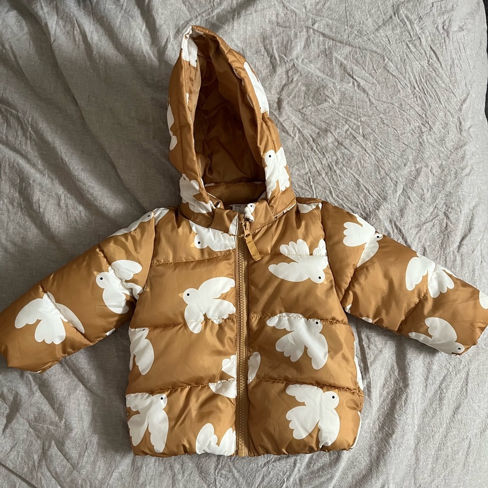 NWOT Girls Dove Print Coat